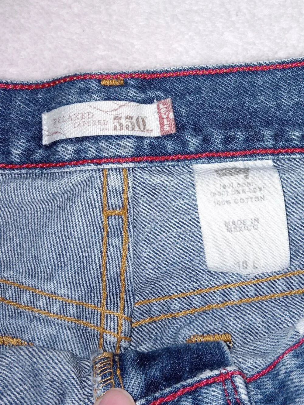 Levi's Jeans 550 Relaxed Fit Tapered Leg Mom High Waist Jeans Size 10 L 30x32